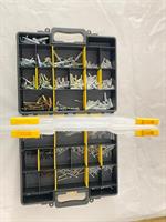 VALIGETTA 630pz ORGANIZER DOPPIA 38x33x6+6cm 16+16 SCOMPARTI