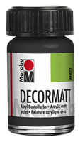 DECORMATT ACRILICO 15ml NERO OPACO 073 MARABU